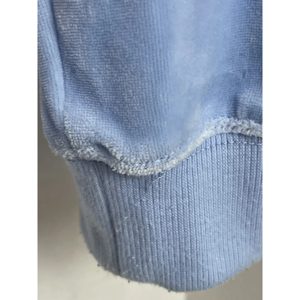 Disney Frozen Blue Velvet Hoodie Girl Size 7